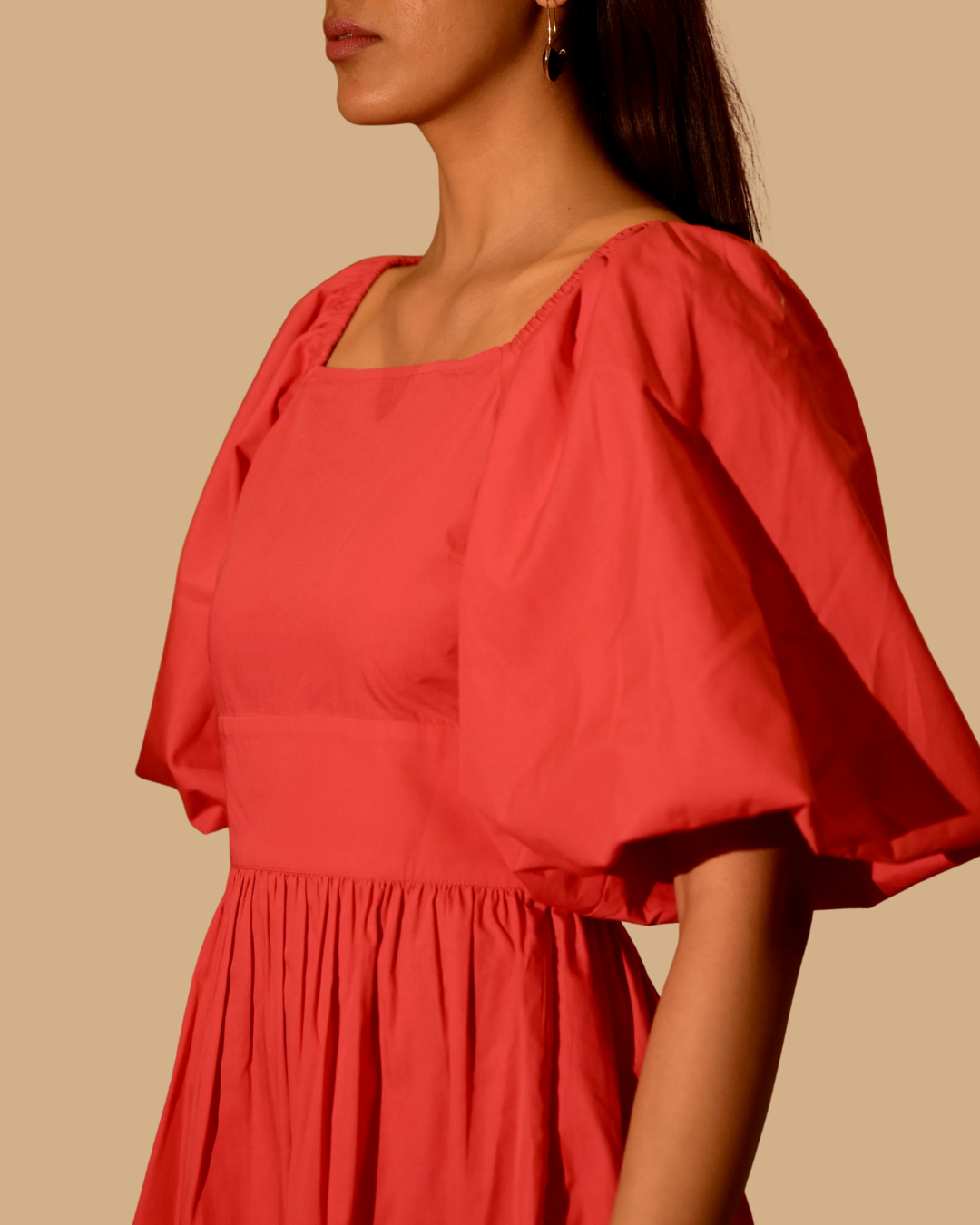 Cotton Mini Tiered Dress