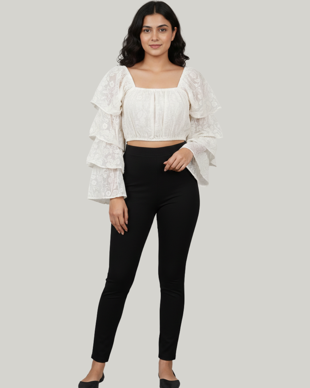 Ethereal White Lace Top