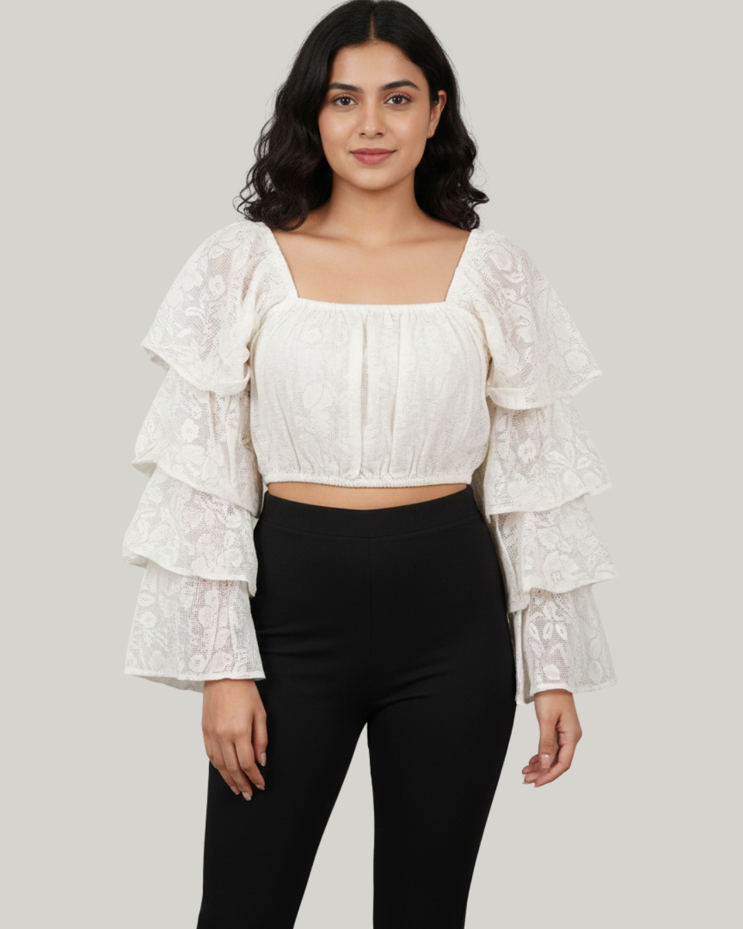 Ethereal White Lace Top
