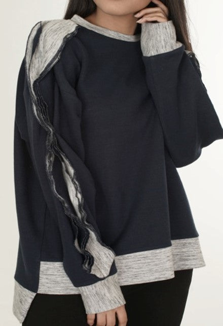 Vintage reversed jersey top